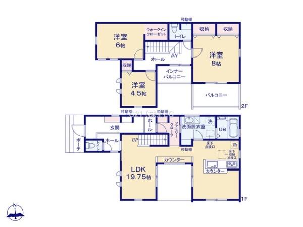 日野市旭が丘　4期　新築分譲住宅　1号棟【全10棟】
