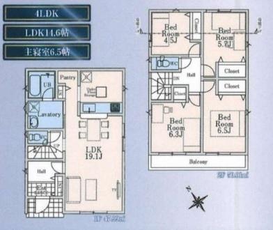武蔵村山市残堀　第19期　新築分譲住宅　6号棟　【全13棟】