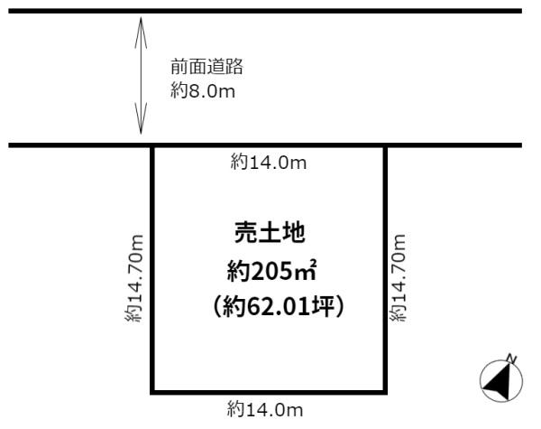 北広島市輪厚　土地