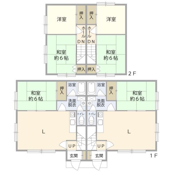 北区新琴似6条10丁目　一棟二戸