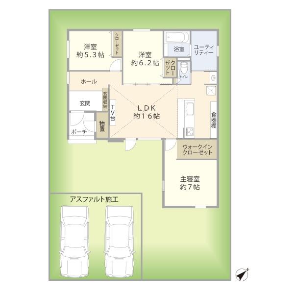 安平町早来71-24　平屋