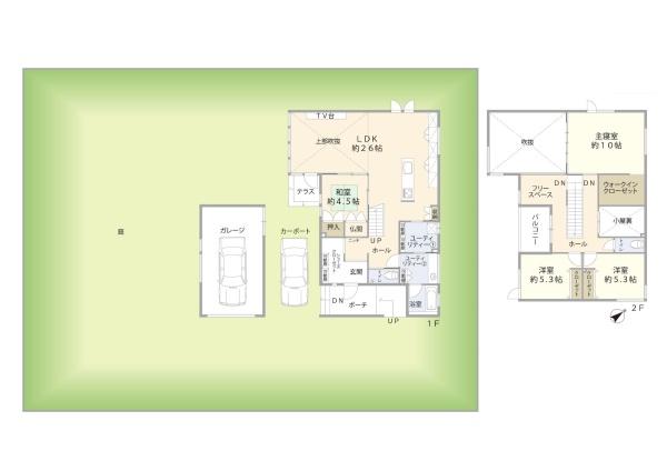 安平町早来71-55　2階建て