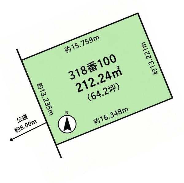 西区福井8丁目　土地