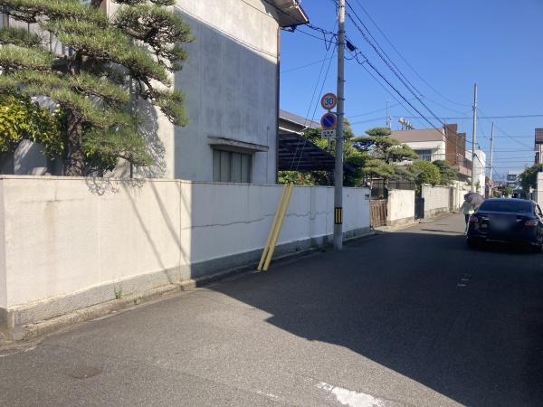 今治市枝堀町1丁目の土地(前面道路含む現地写真)