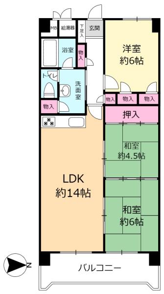 万葉ハイツ園田