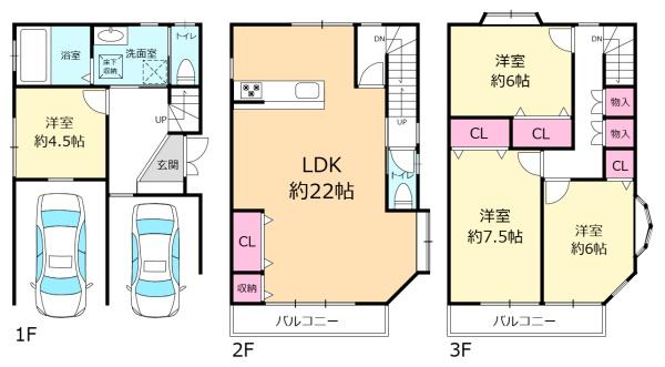大阪市東淀川区南江口３丁目の中古一戸建