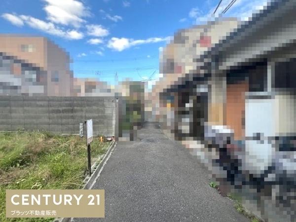 尼崎市東大物町2丁目の土地(前面道路含む現地写真)