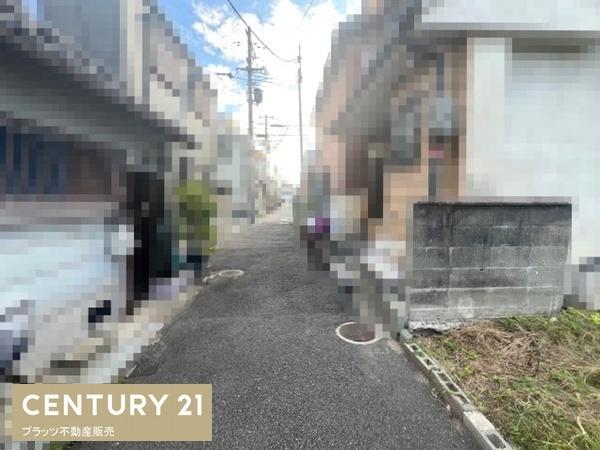 尼崎市東大物町2丁目の土地(前面道路含む現地写真)