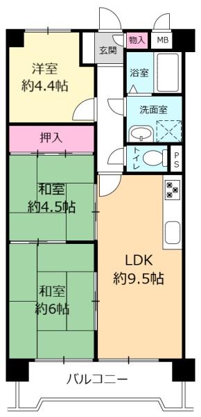 イスズハイツベル稲葉荘パート1(間取り)