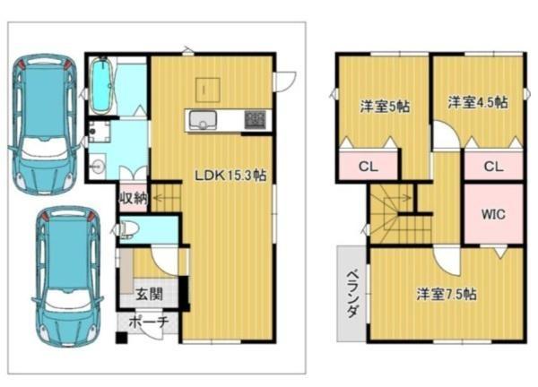 箕面市粟生新家３丁目の中古一戸建て