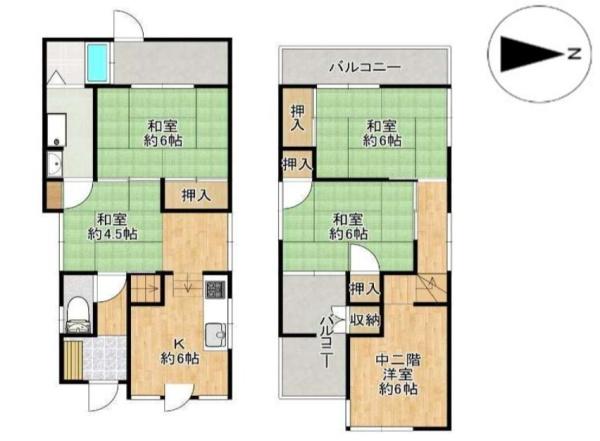 豊中市箕輪１丁目の中古一戸建て
