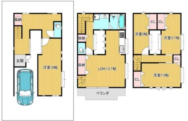 豊中市上野東３丁目の中古一戸建て