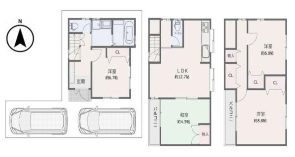 豊中市三国２丁目の中古一戸建て