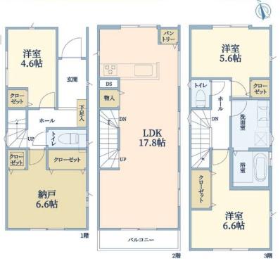 横浜市港北区菊名３丁目の新築一戸建