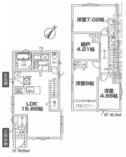 横浜市神奈川区羽沢南３丁目の新築一戸建