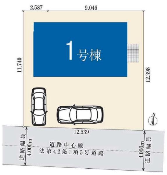 横浜市瀬谷区阿久和西2丁目の新築一戸建(区画図)