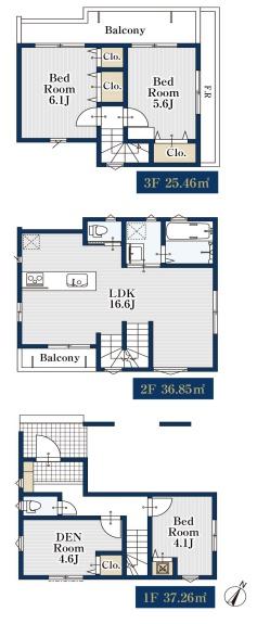 横浜市磯子区原町の新築一戸建