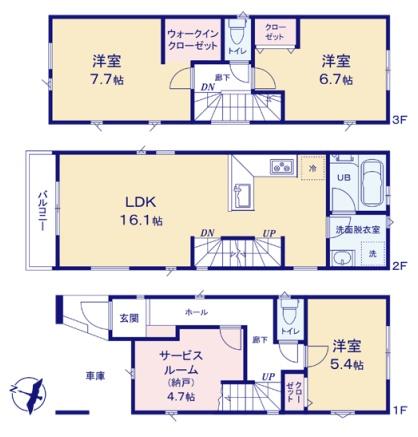 横浜市神奈川区白幡東町の新築一戸建