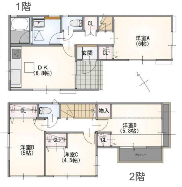 横浜市港北区新吉田町の中古一戸建て