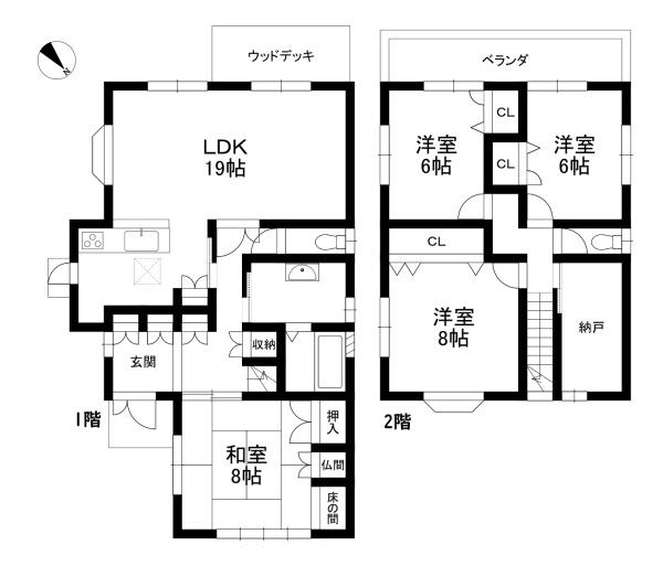 近江八幡市鷹飼町北１丁目の中古一戸建