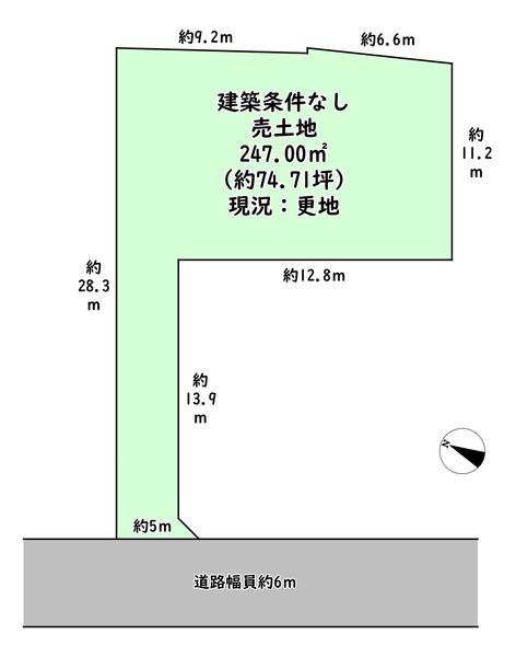 近江八幡市安土町小中の売土地