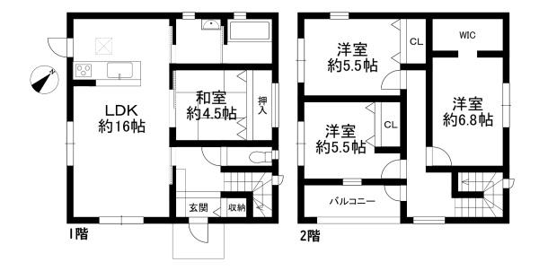愛知郡愛荘町安孫子の中古一戸建