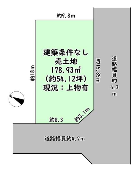 近江八幡市中小森町の売土地