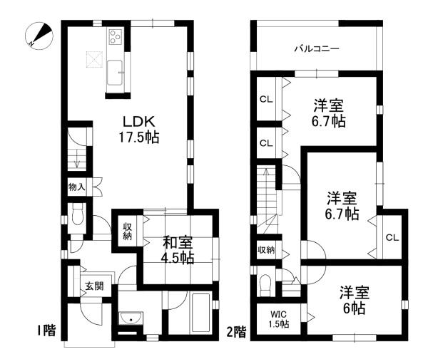 東近江市躰光寺町の新築一戸建