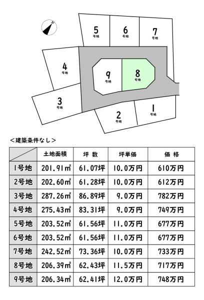 近江八幡市西生来町の売土地