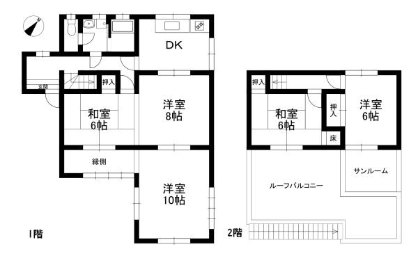 東近江市札の辻1丁目の中古一戸建て(間取り)