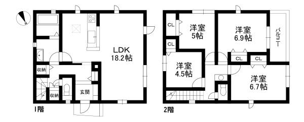 近江八幡市小船木町の新築一戸建