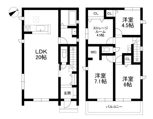 近江八幡市小船木町の新築一戸建