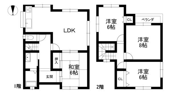 近江八幡市北之庄町の中古一戸建て