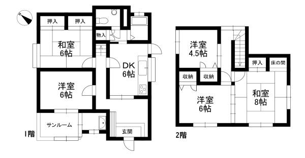近江八幡市上田町の中古一戸建