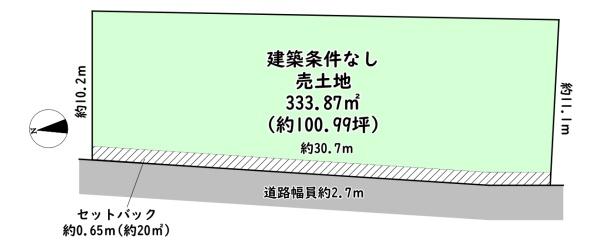近江八幡市安土町下豊浦の売土地