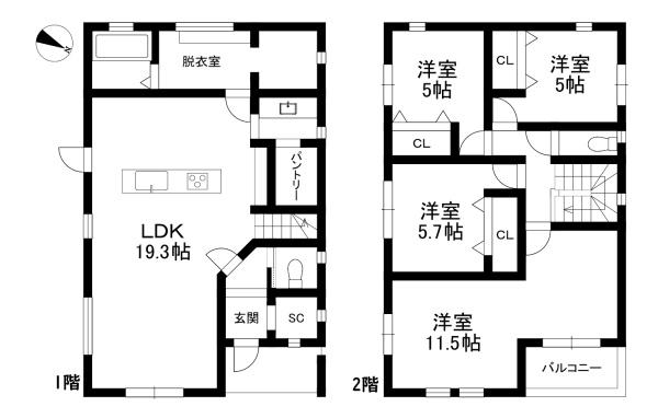 近江八幡市安土町上豊浦の新築一戸建