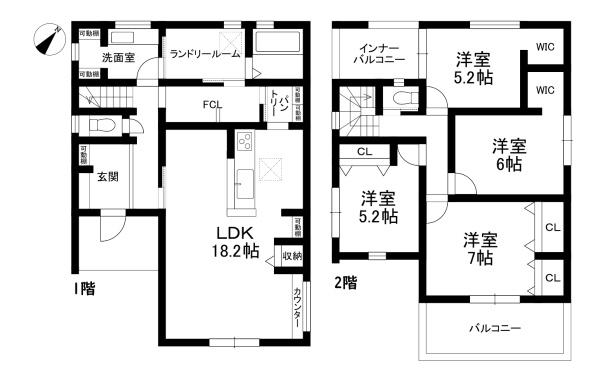 東近江市沖野２丁目の新築一戸建