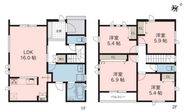 北区松浜新町　F棟　新築