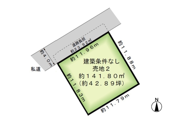 東区新石山5丁目　売地2