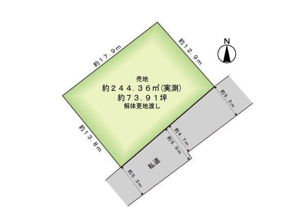 西区山田　売地