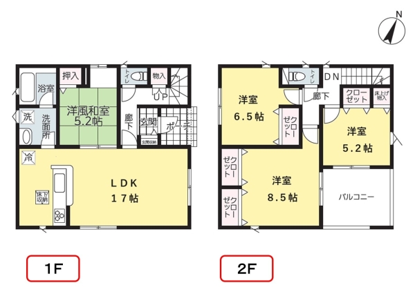 江南区亀田中島第2　2号棟　全4棟