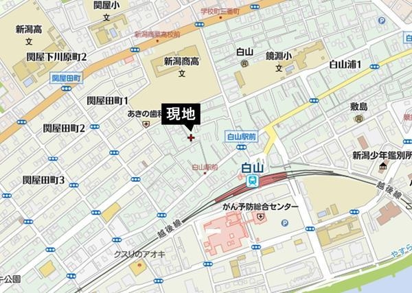 新潟市中央区白山浦２丁目の土地