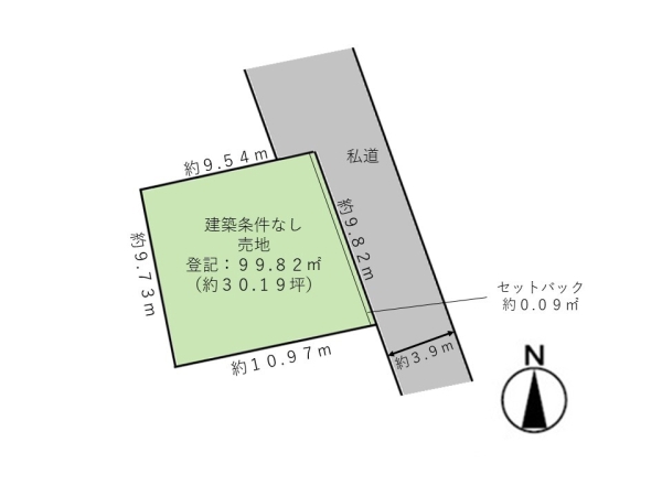 西区五十嵐東2丁目　売地