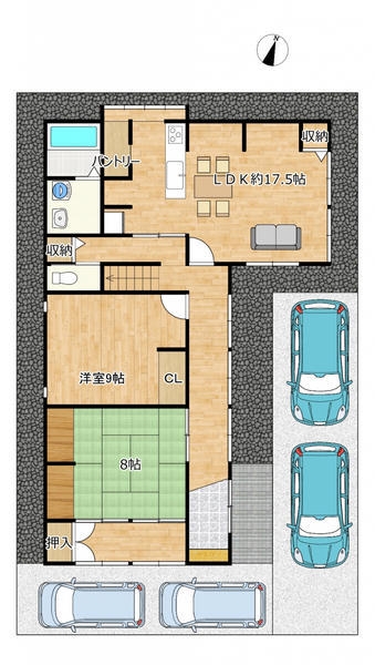 江南区北山　中古戸建