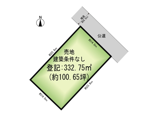 新発田市東新町３丁目の土地