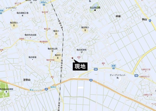 新潟市江南区所島２丁目の土地