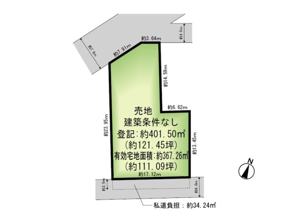 中央区上近江2丁目　売地