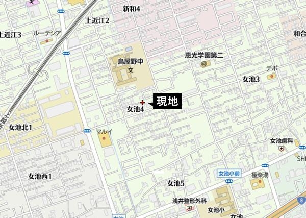 新潟市中央区女池４丁目の土地