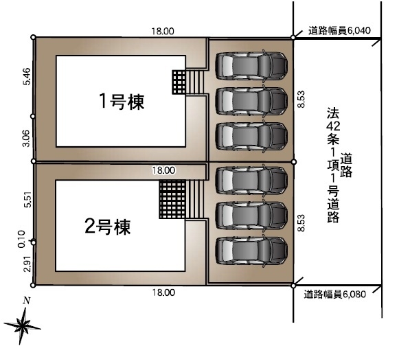 東区白銀第5　2号棟　全2棟