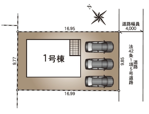 新発田市西園町第6　1号棟　全1棟